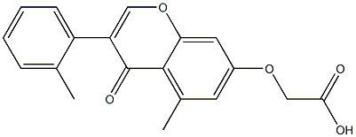 [(5-Methyl-3-(2-methylphenyl)-4-oxo-4H-1-benzopyran-7-yl)oxy]acetic acid
