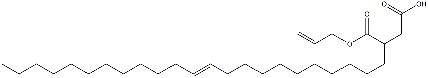 3-(11-Tricosenyl)succinic acid 1-hydrogen 4-allyl ester 结构式