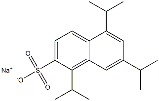 1,5,7-Triisopropyl-2-naphthalenesulfonic acid sodium salt Structure