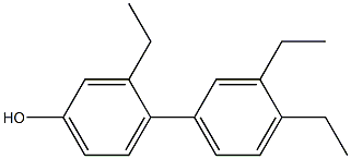 3-Ethyl-4-(3,4-diethylphenyl)phenol Structure