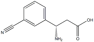 (S)-3-氨基-3-(3-氰基苯基)丙酸,,结构式