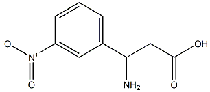 (RS)-3-amino-3-(3-nitrophenyl)propionic acid Structure