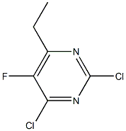 2,4-dichloro-5-fluoro-6-ethylpyrimidine Struktur