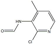 2-氯-3-甲酰氨基-4-甲基吡啶,,结构式