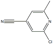 2-chloro-6-methyl-isonicotinonitrile Struktur