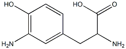 3-amino-DL-tyrosine 化学構造式