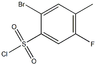 2-bromo-4-methyl-5-fluorobenzenesulfonyl chloride Struktur