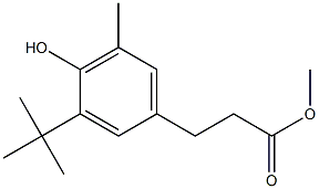 3-(3-叔丁基-4-羟基-5-甲基苯基)丙酸甲酯 结构式