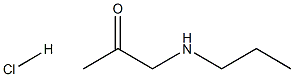 1-propylamino-2-propanone hydrochloride 化学構造式