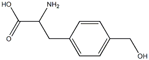 4-hydroxymethyl-DL-phenylalanine 化学構造式