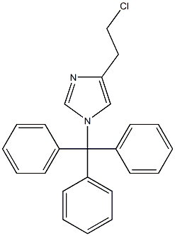 4-(2-氯乙基)-1-(三苯甲基)-1H-咪唑, , 结构式