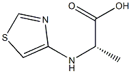 4-噻唑-L-丙氨酸, , 结构式