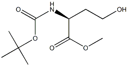 N-[(1,1-dimethylethoxy)carbonyl]-L-homoserine methyl ester Structure