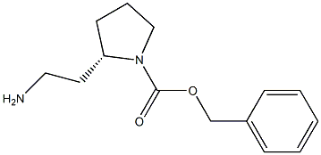 S-苄氧羰基-2-(氨基乙基)吡咯烷,,结构式