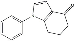 6,7-dihydro-1-phenylindole-4(5H)-one,,结构式