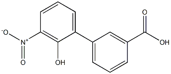 2'-hydroxy-3'-nitro-[1,1'-biphenyl]-3-carboxylic acid Struktur