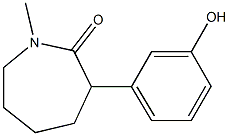 Hexahydro-3-(3-hydroxyphenyl)-1-methyl-2H-azepine-one Structure