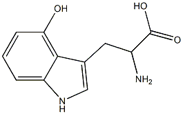 4-hydroxy-DL-tryptophan 化学構造式