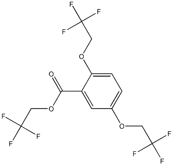 Trifluoroethyl 2,5-bis(2,2,2trifluoroethoxy)benzoate Structure