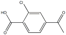 4-乙酰基-2-氯苯甲酸, , 结构式