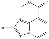 2-Bromo-[1,2,4]triazolo[1,5-a]pyridine-8-carboxylic acid methyl ester 化学構造式