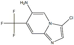 3-Chloro-7-trifluoromethyl-imidazo[1,2-a]pyridin-6-ylamine,,结构式