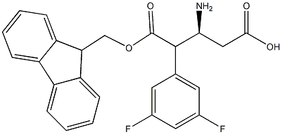 Fmoc-(S)-3-Amino-4-(3,5-difluoro-phenyl)-butyric acid, 2349961-71-1, 结构式