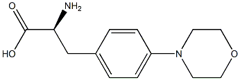 (S)-2-amino-3-(4-morpholinophenyl)propanoic acid Struktur
