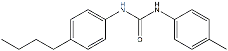 1-(4-BUTYLPHENYL)-3-(P-TOLYL)UREA,,结构式