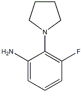 3-fluoro-2-(pyrrolidin-1-yl)benzenamine Struktur