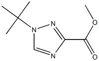 methyl 1-tert-butyl-1H-1,2,4-triazole-3-carboxylate Struktur