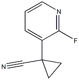 1-(2-fluoropyridin-3-yl)cyclopropane-1-carbonitrile Struktur