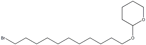 2-[(11-ブロモウンデシル)オキシ]オキサン 化学構造式