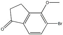 5-bromo-4-methoxy-2,3-dihydro-1H-inden-1-one Struktur
