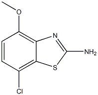 7-chloro-4-methoxybenzo[d]thiazol-2-amine Structure