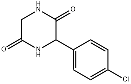 3-(4-chlorophenyl)piperazine-2,5-dione 结构式