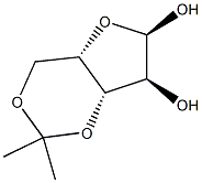 3,5-O-Isopropylidene-a-L-xylofuranose,,结构式