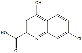 7-CHLORO-4-HYDROXY-QUINOLINE-2-CARBOXYLIC ACID 化学構造式