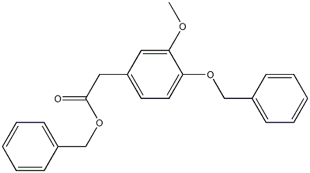 3-Methoxy-4-(phenylmethoxy)benzeneacetic Acid Phenylmethyl Ester,65340-85-4,结构式