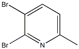 2,3-DIBROMO-6-METHYLPYRIDINE 化学構造式