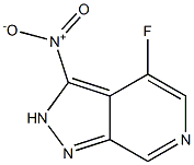 4-Fluoro-3-nitro-2H-pyrazolo[3,4-c]pyridine Structure