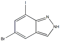 5-Bromo-7-iodo-2H-indazole Structure