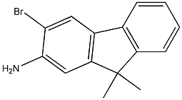 2-氨基-3-溴-9,9-二甲基芴 结构式