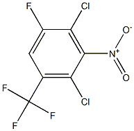 2,4-Dichloro-1-fluoro-3-nitro-5-(trifluoromethyl)benzene 化学構造式