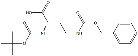 (S)-4-(((Benzyloxy)carbonyl)amino)-2-((tert-butoxycarbonyl)amino)butanoic acid Struktur