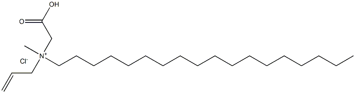 羧甲基十八烷基甲基二烯丙基氯化铵 结构式