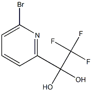 1-(6-bromopyridin-2-yl)-2,2,2-trifluoroethane-1,1-diol Struktur