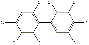 2,2',3,3',4,4',5,6'-OCTACHLOROBIPHENYL SOLUTION 100UG/ML IN HEXANE 2ML Struktur