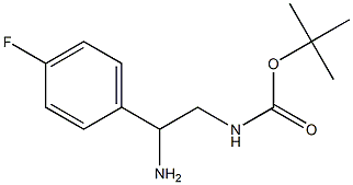 [2-AMINO-2-(4-FLUORO-PHENYL)-ETHYL]-CARBAMIC ACID TERT-BUTYL ESTER 结构式