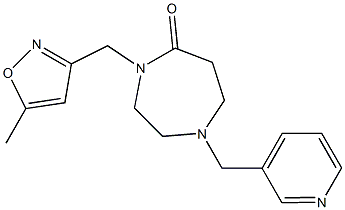 4-[(5-METHYLISOXAZOL-3-YL)METHYL]-1-(PYRIDIN-3-YLMETHYL)-1,4-DIAZEPAN-5-ONE